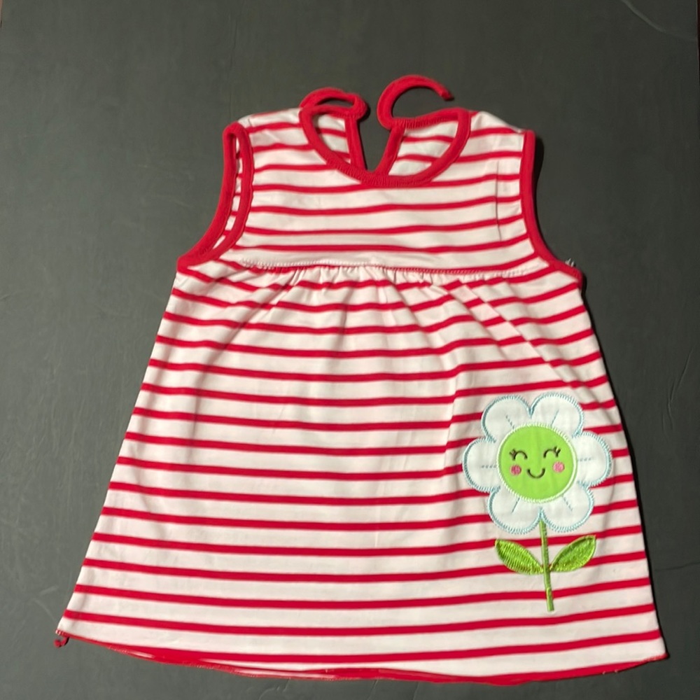 Red Striped Flower Sundress